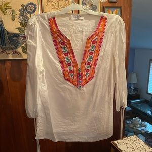 SALE!! PERFECT Condition-Tibi embroidered in front-Tie sleeves